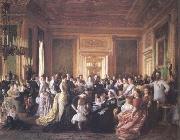 Laurits Tuxen The Family of Queen Victorin (mk25) Sweden oil painting reproduction